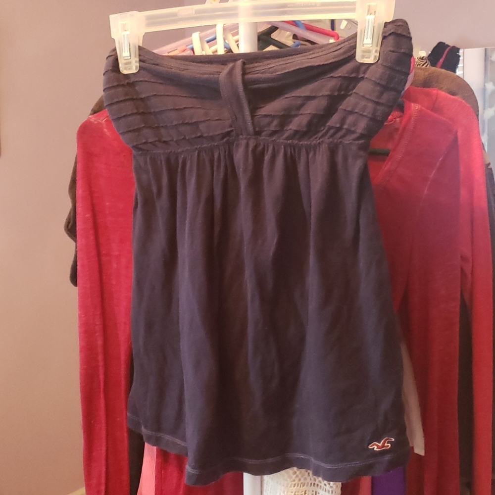 Hollister Navy Tube Top